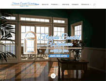 Tablet Screenshot of floridacoastalwindows.com
